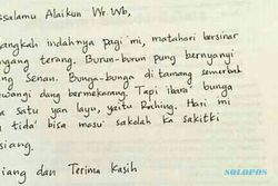 Begini Puitisnya Orang Tua Murid di Makassar Kirim  Surat Izin ke Guru