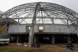 Konstruksi Kubah Convention Hall Boyolali Mulai Dibangun
