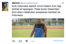 KABAR PEMAIN : John Beukering Bakal Kembali Perkuat Tim di Indonesia?