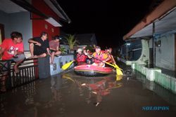 Pintu Air Boyolali Dibuka, Banjir Solo Tinggi Hingga Rabu (5/10/2016) Pagi