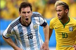 KUALIFIKASI PIALA DUNIA 2018 : Argentina dan Brasil Tanpa "Jimat", Ini Rekornya
