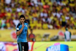 KUALIFIKASI PIALA DUNIA 2018 : Uruguay Imbang, Suarez: Ini Menyakitkan