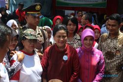 Ibu Negara Iriana Jokowi Kunjungi Klaten Kampanye Sadanis