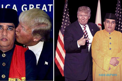Meme Donald Trump Cium Dimas Kanjeng Dibahas Media Inggris