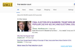 Disorot soal Berita Palsu Pemilu AS, Google Akan Hapus Bagian In The News