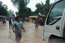 BENCANA WONOGIRI : 17 Rumah Tergenang Banjir di Pracimantoro