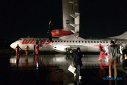 KECELAKAAN PESAWAT : Buntut Wings Air Tergelincir di Semarang, 9 Penerbangan Tertunda