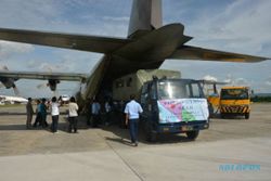 GEMPA ACEH : Bantuan dari Jogja Diberangkatkan dengan Pesawat Hercules