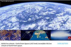 NASA Siarkan Langsung Penampakan Bumi dari Luar Angkasa