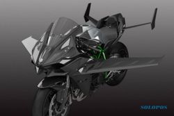 Kawasaki Bikin Sportbike H2R dengan Bodi Bersayap