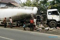 KECELAKAAN KENDAL : Setir Bermasalah, Truk Tabrak 4 Motor