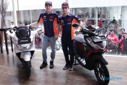 Marc Marquez dan Dani Pedrosa Kejutkan Pengunjung Diler Honda Jakarta