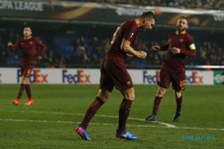 HASIL LIGA EUROPA : Roma Bantai Villareal 4-0