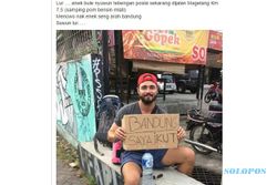 KISAH UNIK : Piknik ke Jogja, Bule Ini Cari Tumpangan ke Bandung