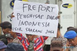 Nganggur, Karyawan & Kontraktor Freeport Protes ke Pemerintah