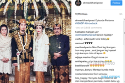 INSTAGRAM ARTIS : Ahmad Dhani Unggah Foto Pernikahan Bersama Maia, Netizen: Kangen Ya?