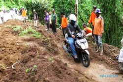 BENCANA BOYOLALI : Antisipasi Longsor, 1 Alat Berat Disiagakan di Jalur SSB