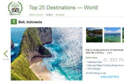 Bali Pimpin 25 Besar Destinasi Wisata Terbaik Dunia Versi Trip Advisor