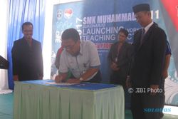 Gandeng 5 Perusahaan, SMK Muh 1 Sukoharjo Launching Teaching Factory