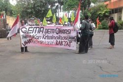 DEMO PETANI : Solidarer, Petani Surokonto Susah Payah ke Semarang
