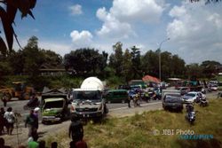 KECELAKAAN KARANGANYAR : Begini Kronologi Tabrakan Beruntun di Jalan Ring Road Mojosongo