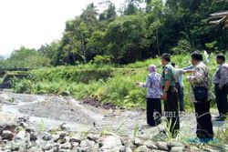 BENCANA SLEMAN : Banjir Kali Boyong, Bronjong Penahan Embung Jebol