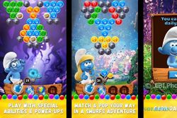 Sony Luncurkan Game Puzzle Smurfs Bubble