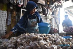KOMODITAS PANGAN : Pasokan Merosot, Harga Bawang Putih di Pasar Solo Melejit