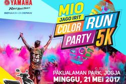 Peserta Mio Jago Irit Color Run Ditantang Berlari 5 Km