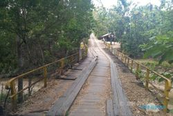 INFRASTRUKTUR WONOGIRI : Hampir Empat Tahun Jembatan Banaran di Pracimantoro Dibiarkan Rusak Parah