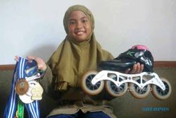 KISAH INSPIRATIF : Melihat Keseharian Noura, Atlet Sepatu Roda Asal Jogja Peraih 17 Medali