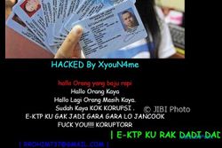 KORUPSI E-KTP : Website Info CPNS Kendal Diretas, Hacker Tinggalkan Umpatan