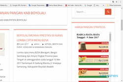 Website dari Pemkab Boyolali Ini Sediakan Sediakan Info Harga Pangan