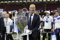 Belum Genap 2 Tahun Tangani Madrid, Zidane Persembahkan 5 Gelar