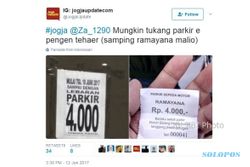 PARKIR MALIOBORO : Jelang Lebaran, Sekali Parkir di Samping Ramayana Rp4.000