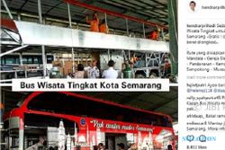 TRANSPORTASI SEMARANG : Segera! Wisata ke Semarang Bisa Naik Bus Tingkat Gratis