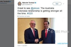 Giliran PM Australia Bikin Vlog Bareng Jokowi