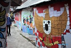 Lukis Mural 750 Meter Dinding di Jogja Membawa Misi Perdamaian