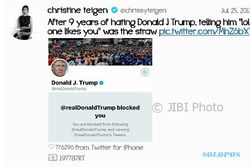 Donald Trump Blokir Twitter Chrissy Teigen