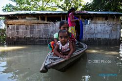 Banjir Besar Terjang Wilayah Timur Laut India, 83 Tewas