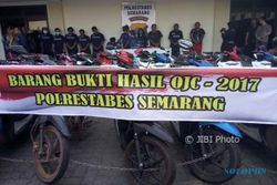 PENCURIAN SEMARANG :  Operasi Jaran, Polisi Semarang Sita 48 Motor dan 1 Truk