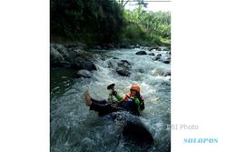 WISATA BOYOLALI : Desa Tawangsari Tawarkan Rekreasi River Tubing Gratis