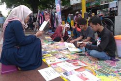 Kreatif, Komunitas Gubooks Buka Perpustakaan Jalanan di CFD Klaten