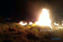 2 Hektare Lahan di Bukit Tapak Werkudoro Wonogiri Terbakar