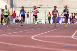 FOTO POPNAS 2017 : Serunya Lomba Lari 100 Meter Putri
