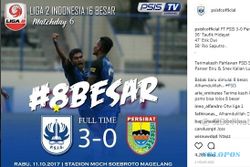 LIGA 2 : PSIS Semarang Lolos 8 Besar, Penggemar Berharap Lolos Liga 1