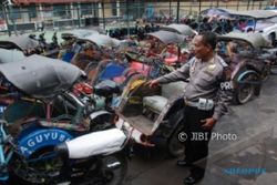 Becak Motor Diburu di Semarang, Polisi Segel Bengkel Perakitnya