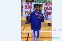 Karateka Muda Wonogiri Sabet Piala Best Fighter Female di Luksemburg