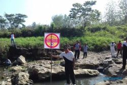 SANITASI WONOGIRI : Bantaran Sungai Janglot Baturetno Diperindah agar Tak Dipakai BAB