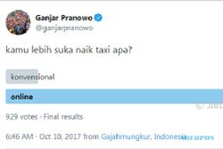 TRANSPORTASI JATENG : Ganjar Bikin Polling Taksi Online vs Taksi Konvensional, Begini Hasilnya…